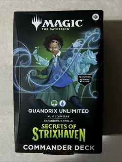 MTG Secret of Strixhaven Quandrix Unlimited Commander Deck Factory Sealed New - Image 1