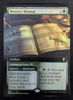 MTG FOIL Monster Manual- DAMAGED -Commander Legends: Battle for Baldur's Gate - Image 1