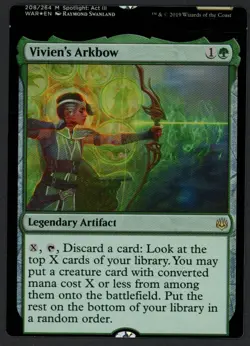 ***FOIL Vivien's Arkbow NFC Miscut*** MTG War of the Spark Magic Kid Icarus - Image 1
