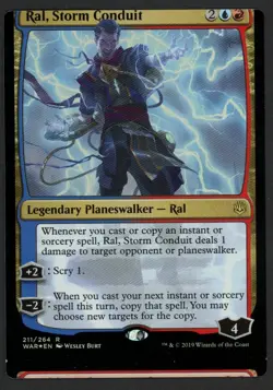 ***FOIL Ral, Storm Conduit NFC Miscut*** MTG War of the Spark Magic Kid Icarus - Image 1