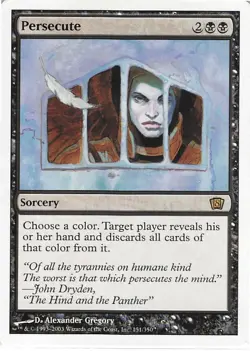 Persecute *Rare* Magic MtG x1 Eighth 8th Edition SP - Image 1