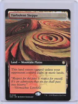 Turbulent Steppe (Extended Art) Commander: Secrets of Strixhaven Regular - Image 1