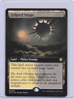 Eclipsed Steppe (Extended Art) Commander: Secrets of Strixhaven Regular - Image 1