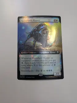 MTG - Razorfield Ripper (Extended Art Ripple Foil) - Commander: M3C NM/M Cond - Image 1