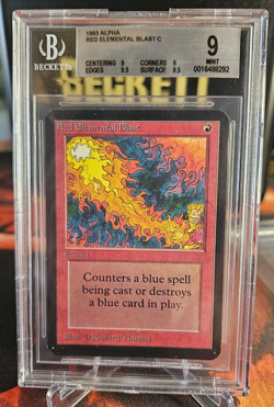 Alpha - Red Elemental Blast - MTG - BGS 9 Mint - B+ - Image 1