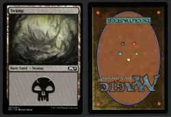 ***Swamp Upside Down Misprint*** MTG Magic 2021 Magic Kid Icarus - Image 1