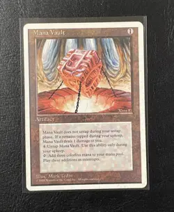 [1x] MTG Mana Vault 4th Edition LP Magic The Gathering Artifact 1995 - Image 1