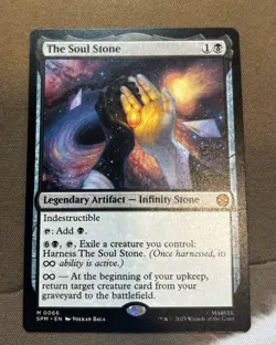 MTG Marvel Spider-Man The Soul Stone Infinity Stone #66 Universes Beyond NM - Image 1