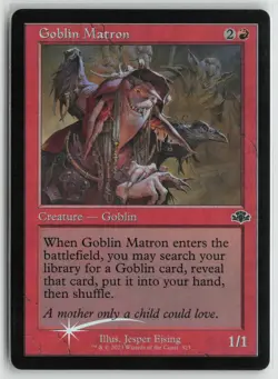 Goblin Matron (Retro Frame) LP Foil 323 Dominaria Remastered MTG - Image 1