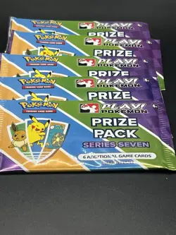X5 Pokemon Prize pack series Seven, Play! Pokemon, Sealed - Image 1