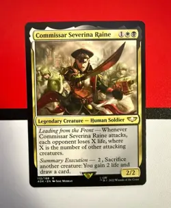 Magic: The Gathering Commissar Severina Raine R 112/168 40K NM - Image 1