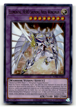 Elemental HERO Shining Neos Wingman POTE-EN041 Unlimited Ultra Rare Power of the - Image 1