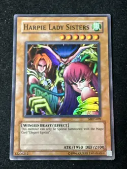 Harpie Lady Sisters MRD-009 Metal Raiders Super Rare Yu-gi-oh LP - Image 1