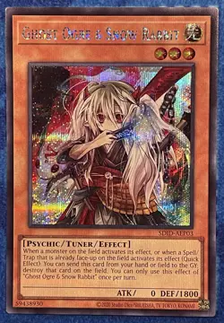 YUGIOH GHOST OGRE & SNOW RABBIT ASIA ENGLISH EDITION SDID-AEP03 SECRET RARE - Image 1