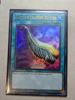 Yu-GI-Oh! Harpie's Feather Duster MAMA-EN076 Ultra Rare 1st Edition NM - Image 1