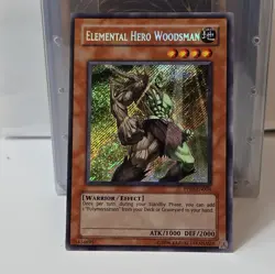 Yu-Gi-Oh! TCG Elemental Hero Woodsman Secret Rare Holo PP02-EN004 GEM LP - Image 1