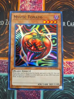 Yu-Gi-Oh! TCG Mystic Tomato Dark Saviors DASA-EN046 Super Rare Unlimited NM - Image 1