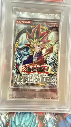 2003 Konami Yu-Gi-Oh Metal Raiders Foil Pack Europe English PSA 10 Vintage - Image 2