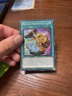 Yu-Gi-Oh! Pot Of Prosperity RA01 -EN066 1st Edition Prismatic Secret Rare NM - Image 2