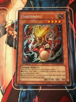 *** SHUTENDOJI *** 1ST EDITION SECRET RARE (LP) SOVR-EN095 YUGIOH! - Image 1