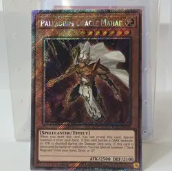 Yu-Gi-Oh Palladium Oracle Mahad RA03-EN266 Platinum Secret Rare NM/M GEM 1st ED - Image 1