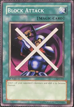 Block Attack SDJ-031 Starter Deck: Joey 1st Edition - Yugioh Card - Image 1