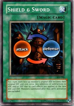 Shield & Sword #SDJ-040 Yu-Gi-Oh! Unlimited Heavy Play - Image 1