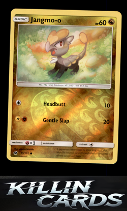 Reverse Holofoil Jangmo-o 75/111 Pokemon Common SM - Crimson Invasion Card NM - Image 1