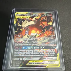Pokemon Reshiram & Charizard GX SM201 TAG TEAM Promo Holo Basic Card HP 270 - Image 1