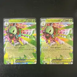 2x Mega Meganium EX Full Art Holo Pokemon TCG Card 360 HP 010/217 English - Image 1