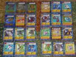 Lot of 57 Digimon Digital Monster Series 1 1999 Trading Cards (No Doubles) - Image 2