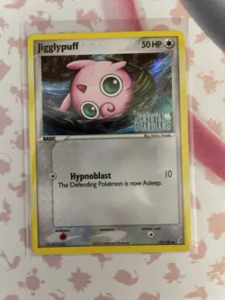 Pokemon TCG Jigglypuff Reverse Holo Card 53/100 Crystal Guardians 2006 - Image 1