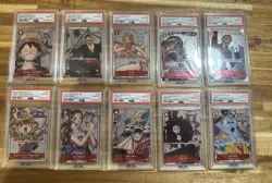 One Piece Premium Card Collection 25th Anniversary Edition 10-Card | PSA - Image 1