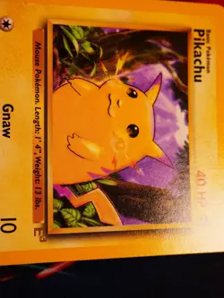 LP/NM Pokemon (E3 Stamp) PIKACHU Card BASE Set 58/102 Yellow Cheeks WOTC Promo#4 - Image 4