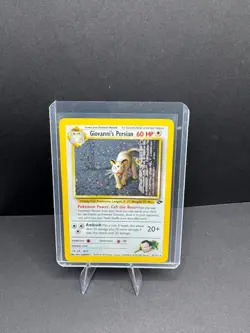 Giovanni's Persian 8/132 Gym Challenge 2000 Holo Rare WOTC Pokemon Card TCG - Image 1
