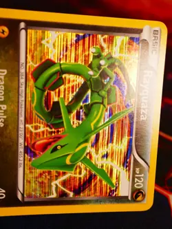 LP Pokemon RAYQUAZA Card DRAGON VAULT Set 11/20 Holo Foil Black White BW Era #1 - Image 3