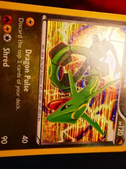 LP Pokemon RAYQUAZA Card DRAGON VAULT Set 11/20 Holo Foil Black White BW Era #1 - Image 4