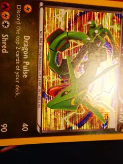 LP Pokemon RAYQUAZA Card DRAGON VAULT Set 11/20 Holo Foil Black White BW Era #1 - Image 5