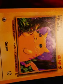 LP Pokemon (E3 Stamp) PIKACHU Card BASE Set 58/102 Yellow Cheeks WOTC Promo#2 - Image 4