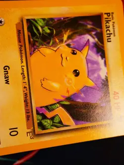 LP Pokemon (E3 Stamp) PIKACHU Card BASE Set 58/102 Yellow Cheeks WOTC Promo#2 - Image 5