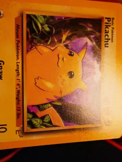 LP/NM Pokemon (E3 Stamp) PIKACHU Card BASE Set 58/102 Yellow Cheeks WOTC Promo#3 - Image 3