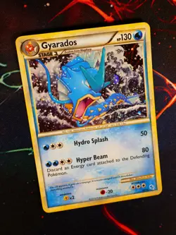LP/NM Pokemon (Holo)GYARADOS Card HS TRAINER KIT Set 30/30 HGSS Foil Half Deck#3 - Image 1