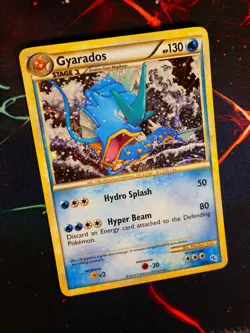 LP/NM Pokemon (Holo)GYARADOS Card HS TRAINER KIT Set 30/30 HGSS Foil Half Deck#1 - Image 1