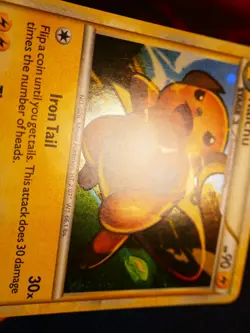 LP/NM Pokemon (Holo) RAICHU Card HS TRAINER KIT Set 30/30 HGSS Half Deck Foil #1 - Image 2