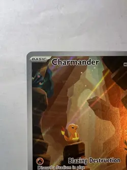 2023 Pokemon 151 Card CHARMANDER Full Art Illustration Rare English #168/165 - Image 2