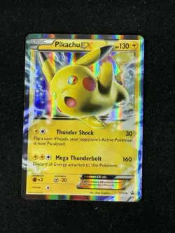 Pokemon Pikachu EX XY174 XY Promo Holo Basic EX 130 HP Card 2016 - Image 1