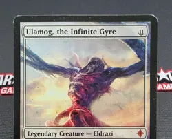 MTG Ulamog, the Infinite Gyre- DAMAGED -Rise of the Eldrazi Magic Card #012 - Image 3