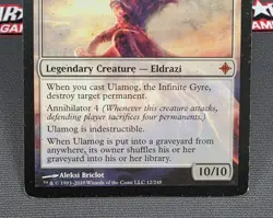 MTG Ulamog, the Infinite Gyre- DAMAGED -Rise of the Eldrazi Magic Card #012 - Image 4