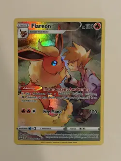 Pokemon Flareon TG01/TG30 Brilliant Stars Trainer Gallery SWSH09 Card NM/MINT - Image 1