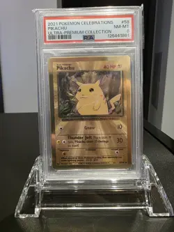 Pikachu - (Celebrations Metal Card) 058/102 Miscellaneous Cards & Products Holo - Image 1